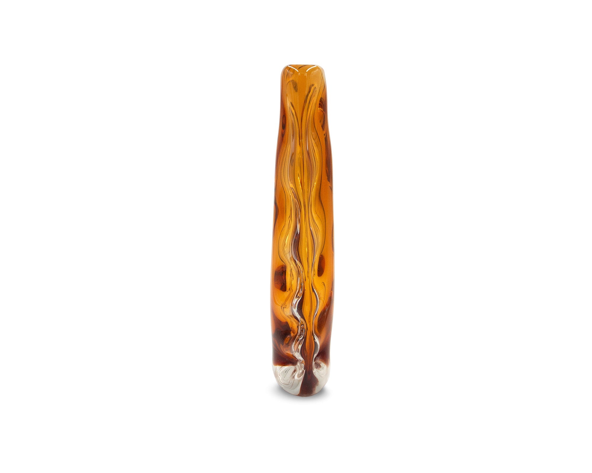 Astell Crystal Amber Vase  -  Medium