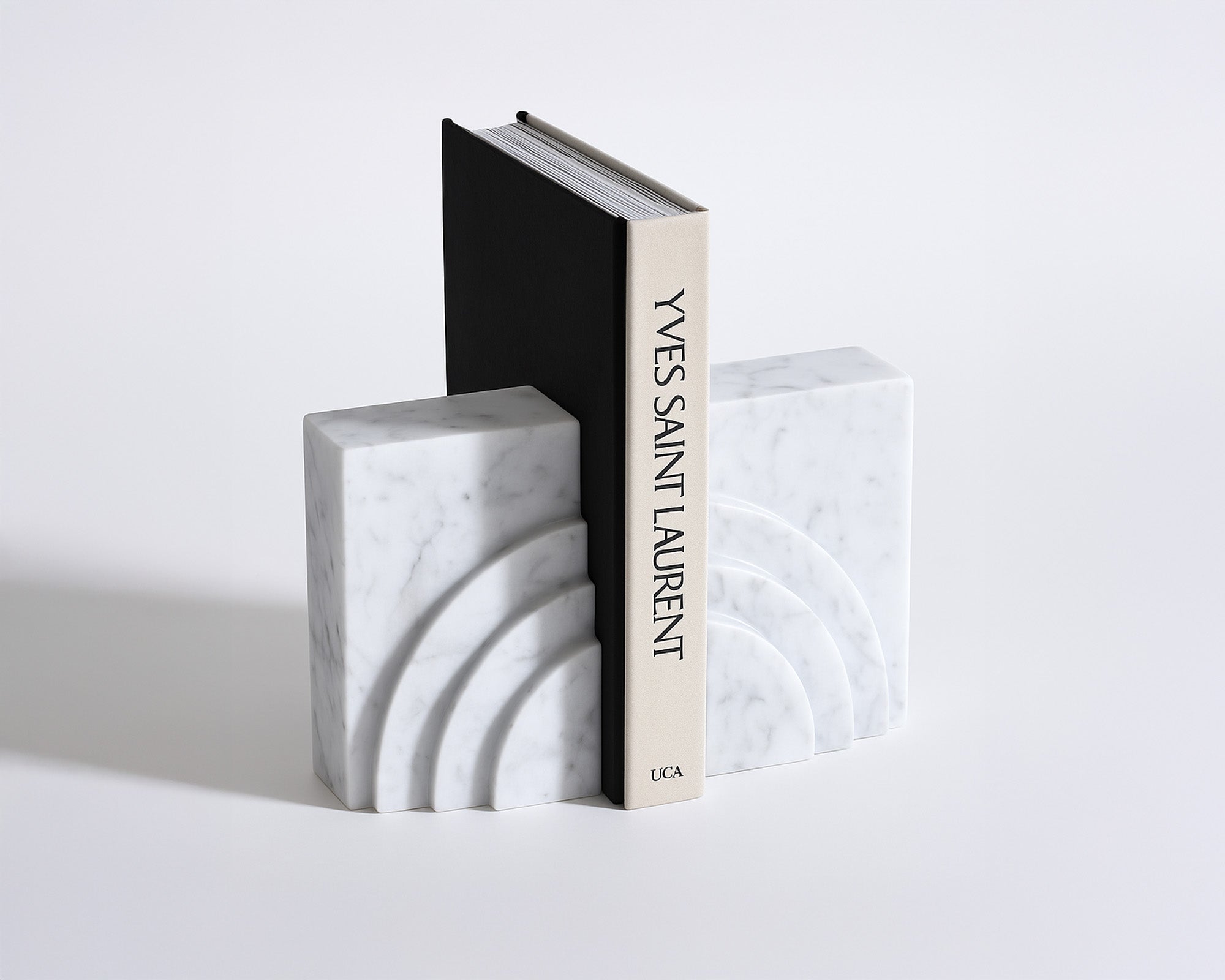 Eccleston Bookends - White Marble