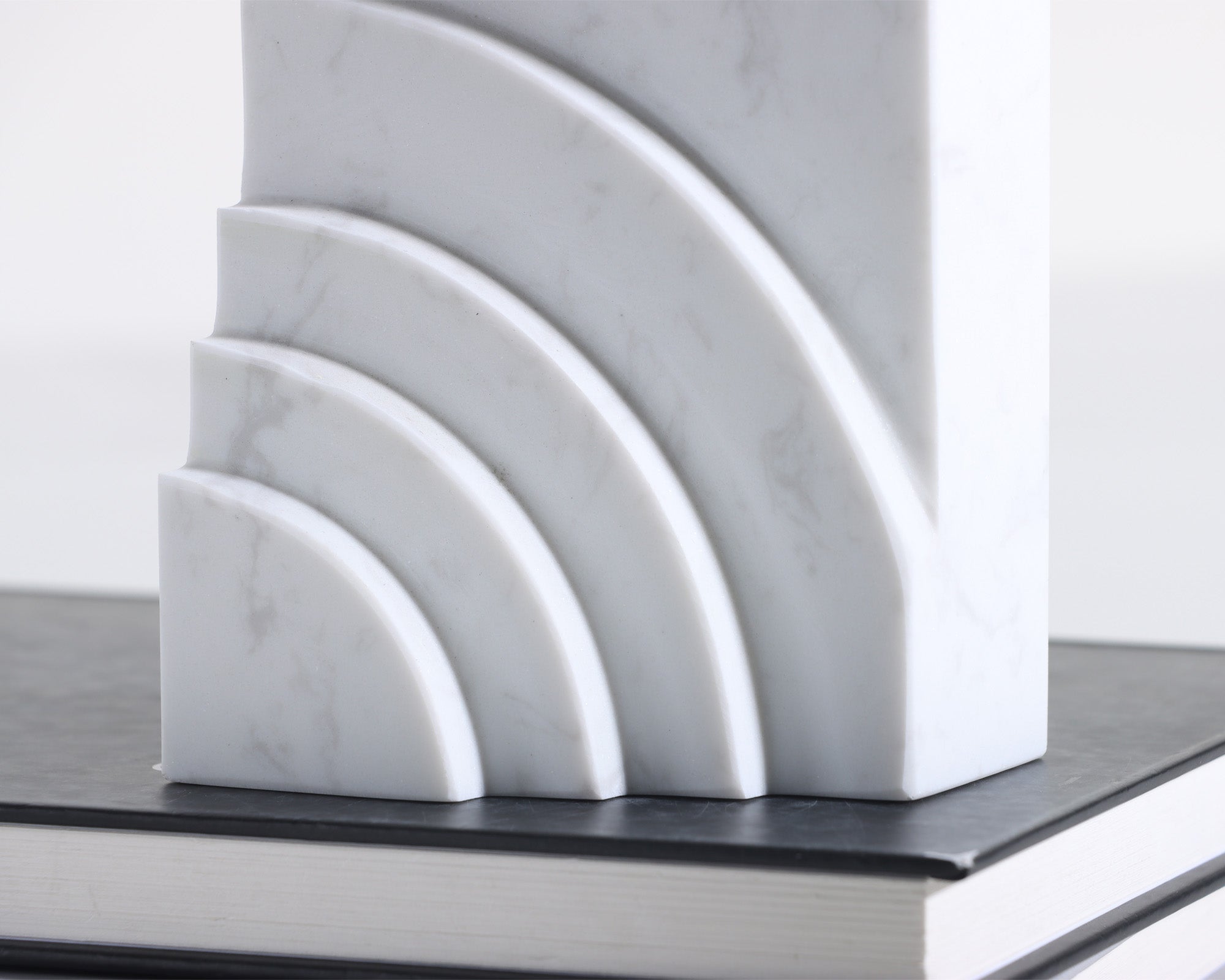 Eccleston Bookends - White Marble