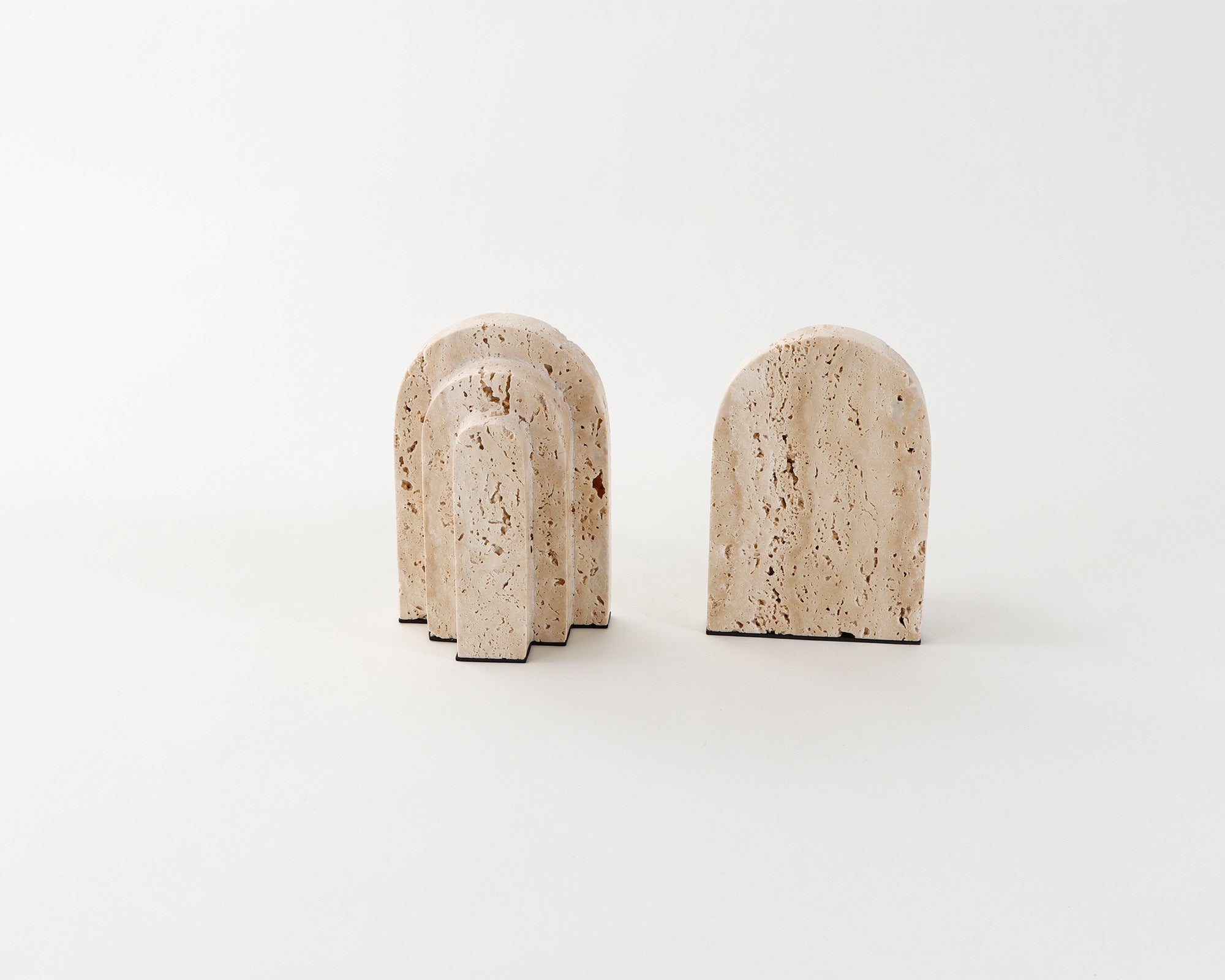 Empire Bookends - Beige Marble