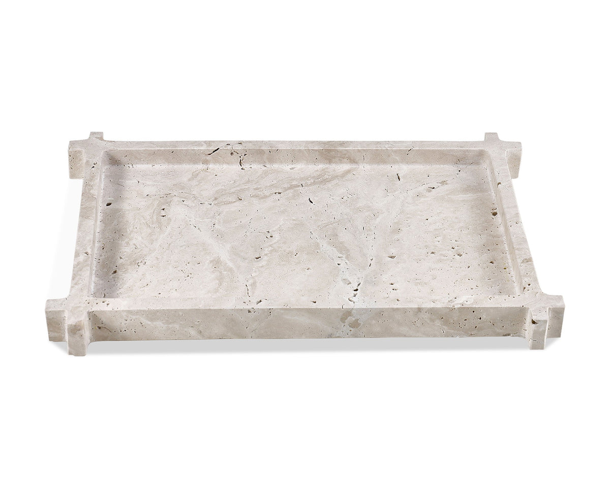 Roche Tray  -  Beige Travertine