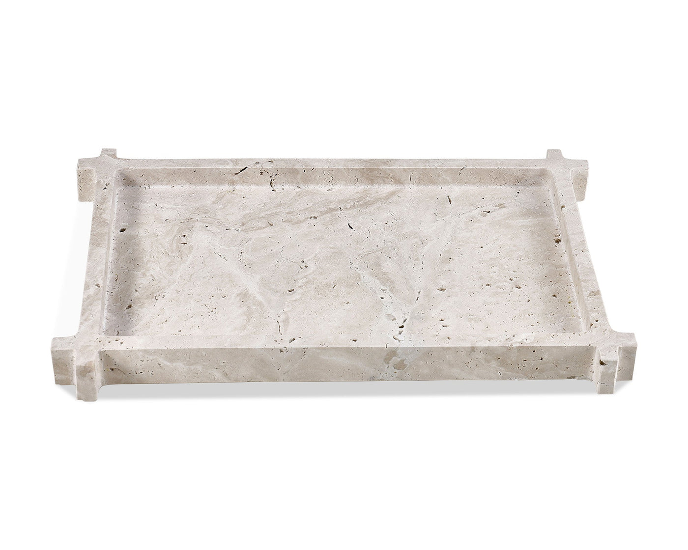 Roche Tray - Beige Travertine