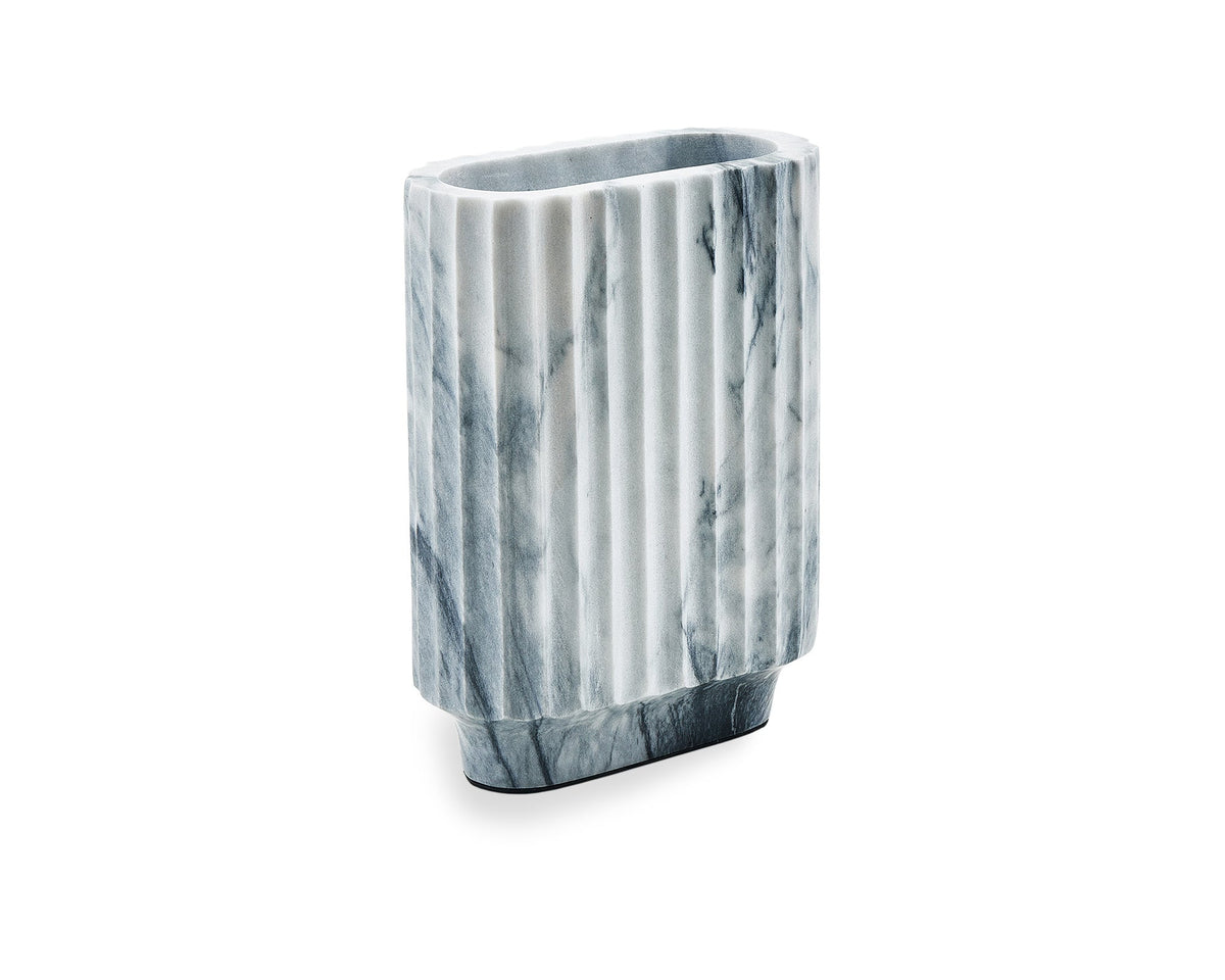 Zeno Vase  - Dark Grey Marble