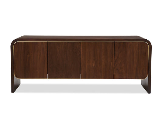 Walter Sideboard  -  Natural Walnut & Brass
