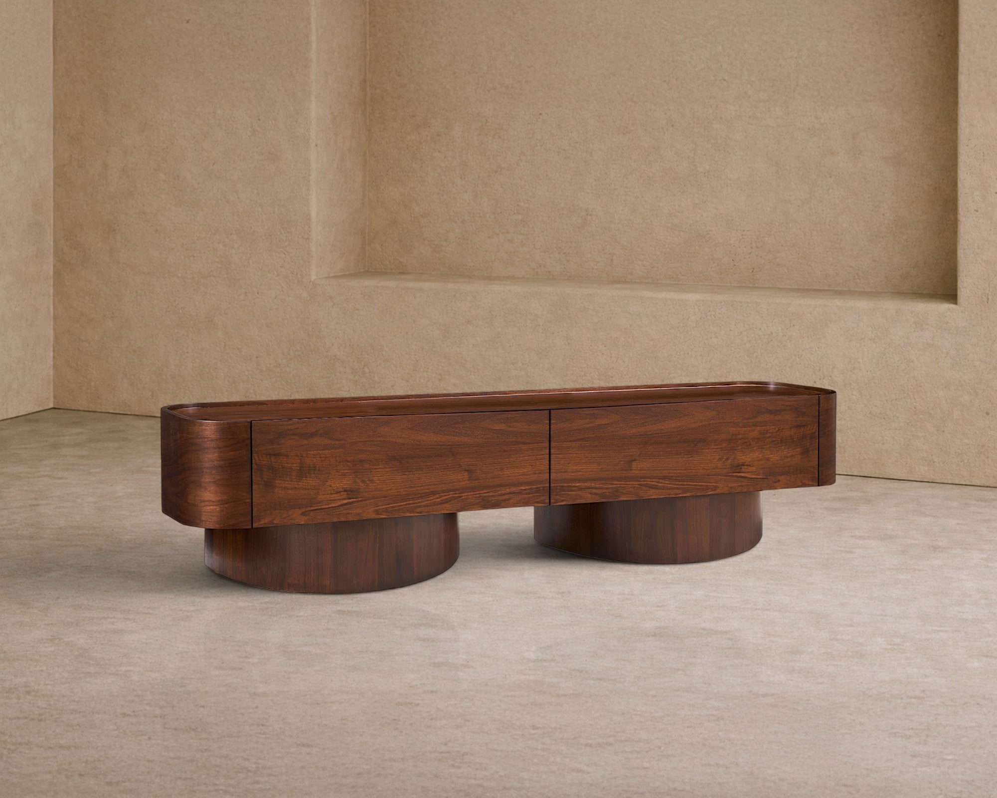 Butka Media Sideboard - Natural Walnut