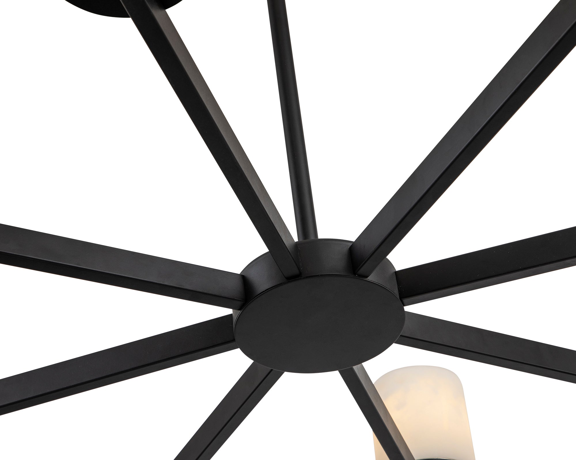 Olina Pendant Lamp - Matt Black, White Alabaster