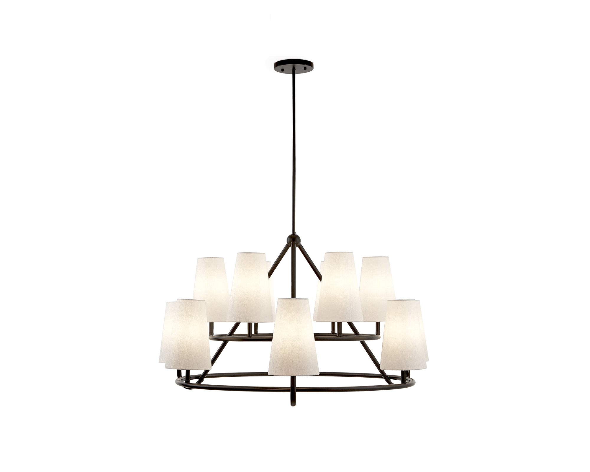 Gildan Chandelier  -  White & Black