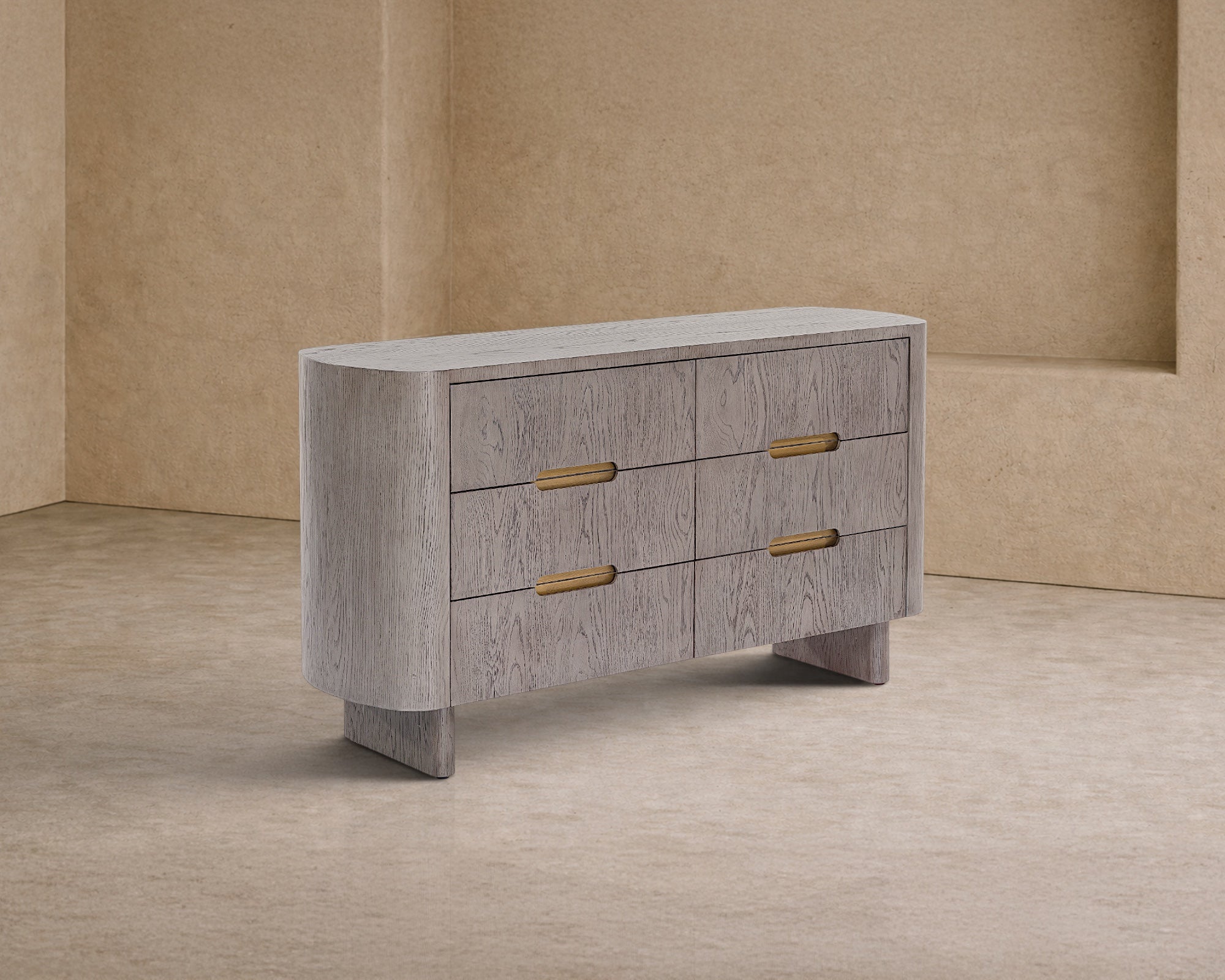 Lettos Chest Of Drawers - Silver Black Oak