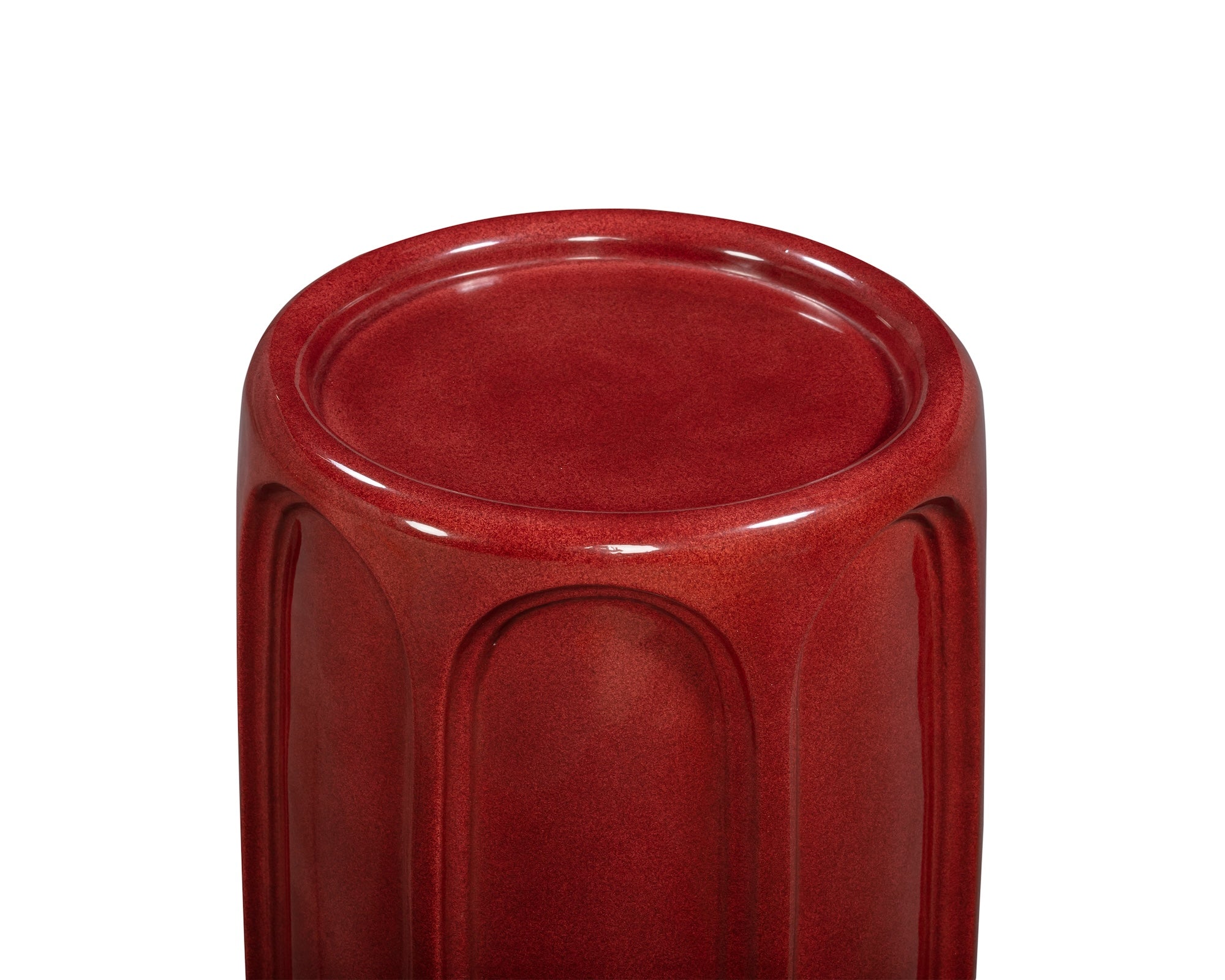Oka Side Table  - Rust Glazed