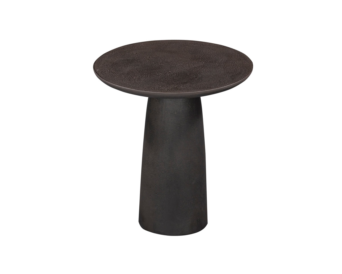Porter Side Table  - Charcoal Pitted