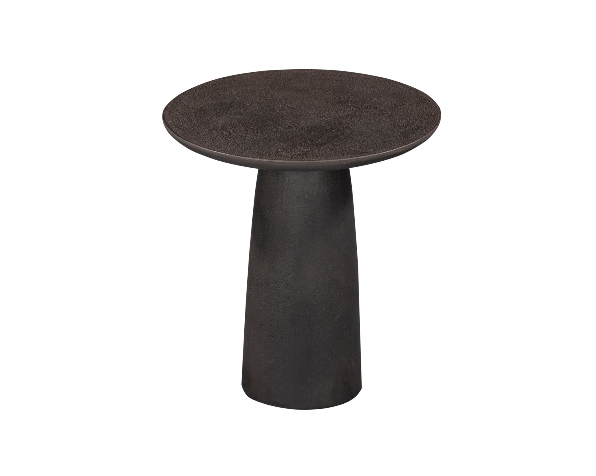 Porter Side Table  - Charcoal Pitted