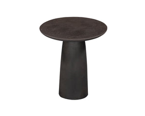 Porter Side Table  - Charcoal Pitted