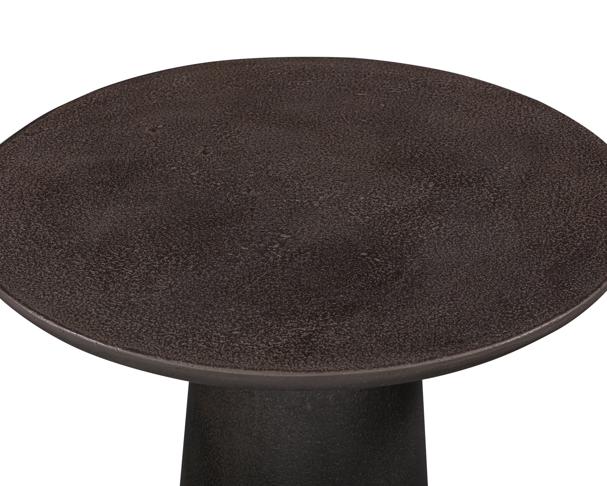 Porter Side Table  - Charcoal Pitted