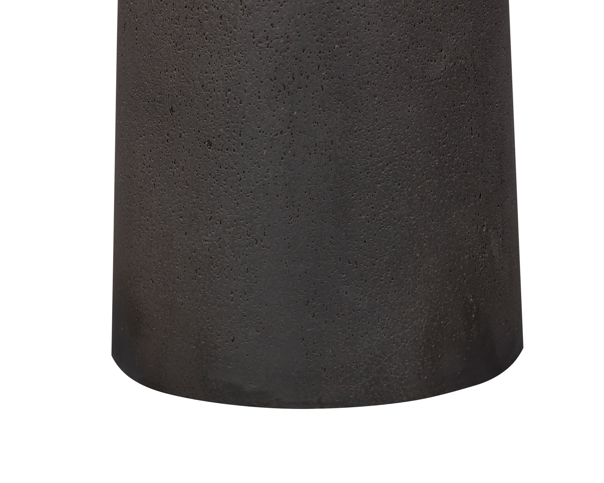Porter Side Table  - Charcoal Pitted