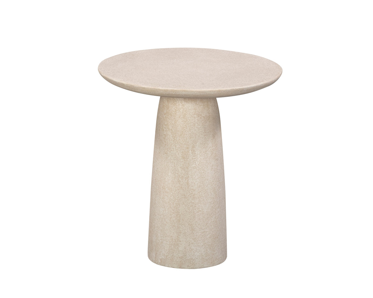 Porter Side Table  - Ivory Stucco