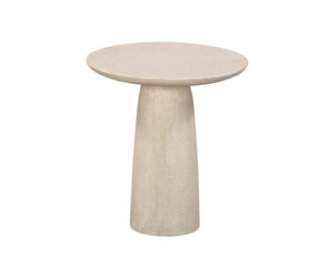 Porter Side Table  - Ivory Stucco