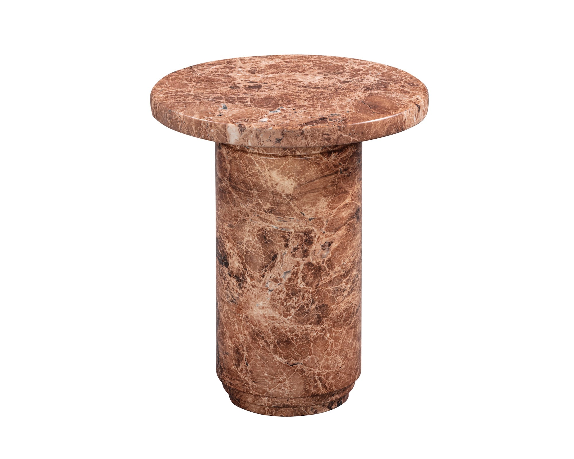 Mila Side Table  - Rosso  Levanto