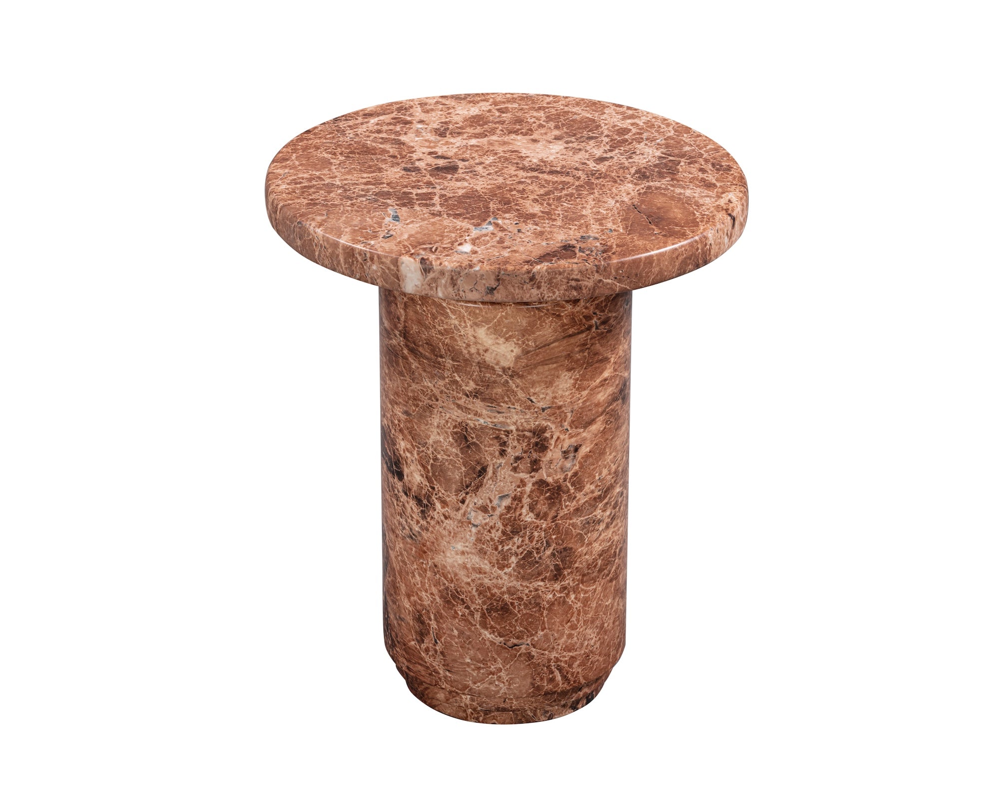Mila Side Table  - Rosso  Levanto