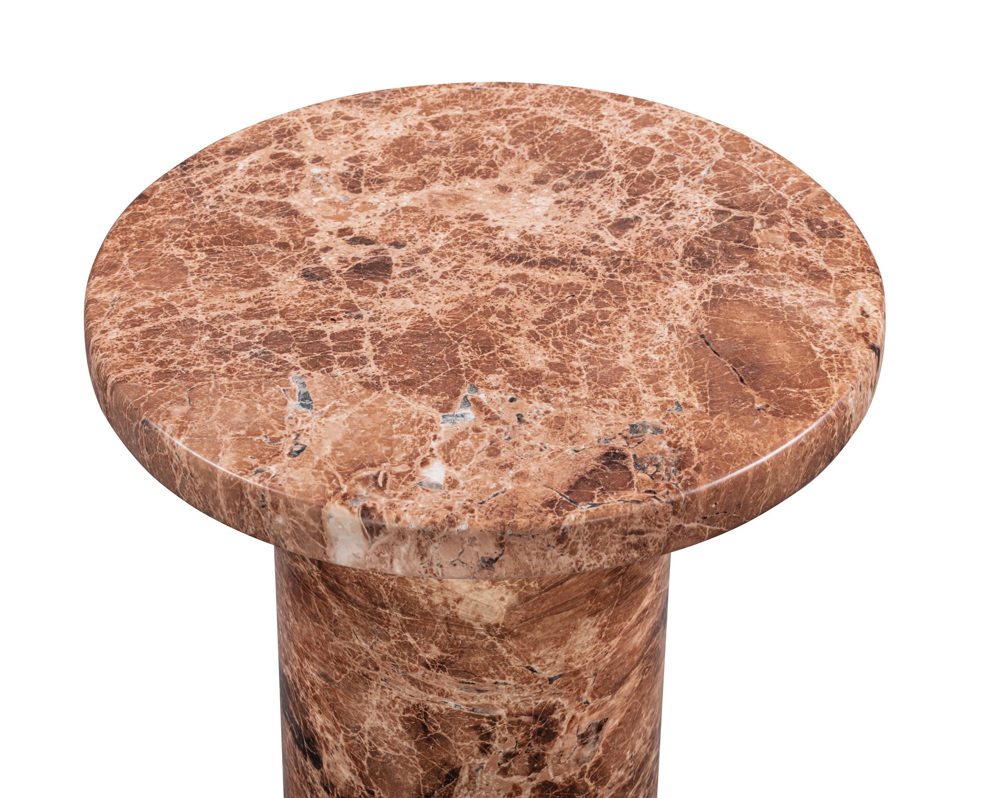 Mila Side Table  - Rosso  Levanto