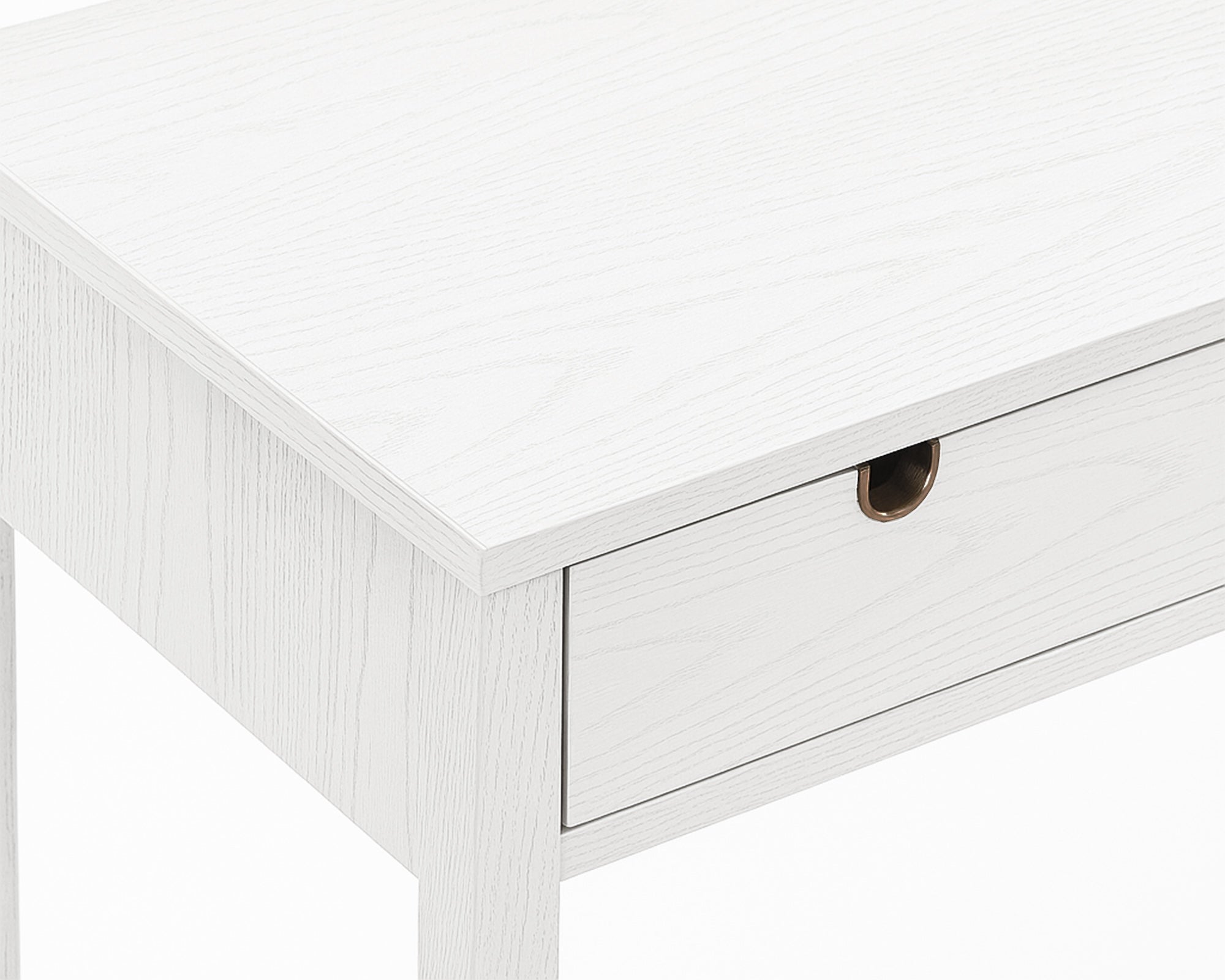 Alcudia Dressing Table - Ivory Brushed/Antique Brass