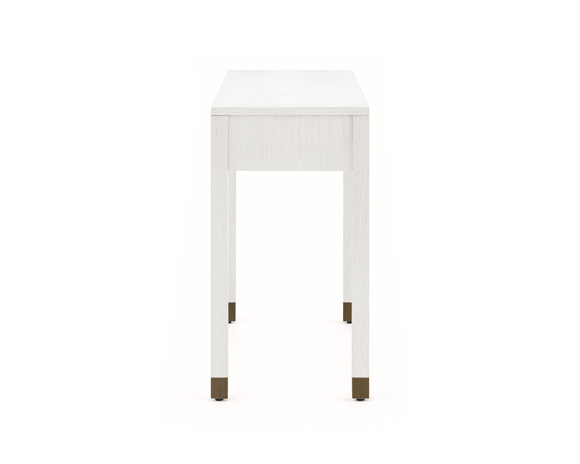 Alcudia Dressing Table - Ivory Brushed/Antique Brass