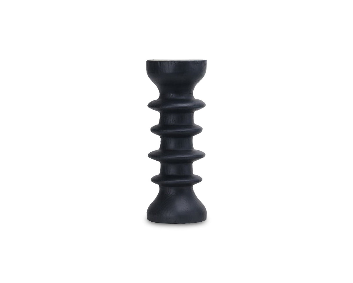Genaro Candle Holder  -  Black