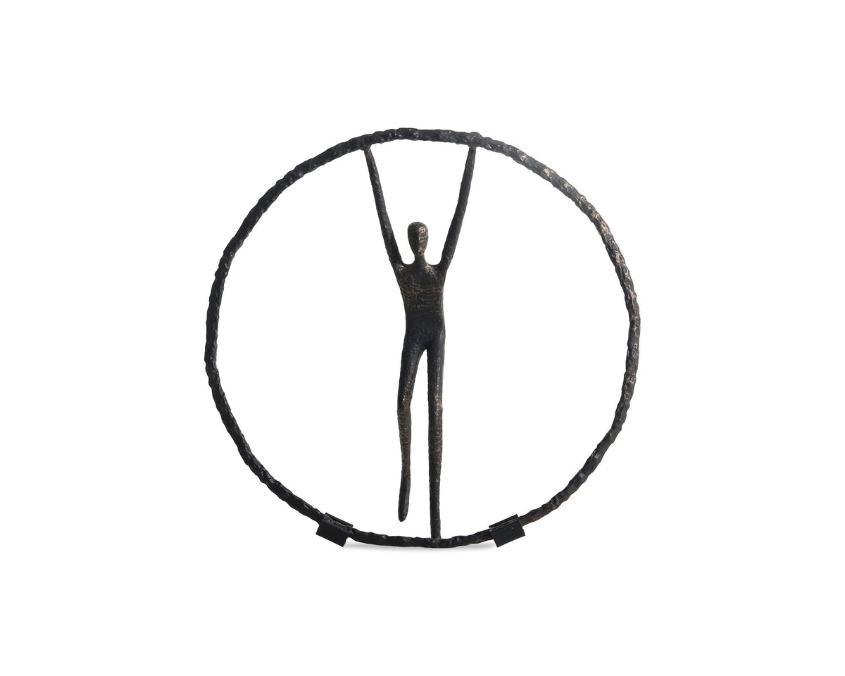 Riley Sculpture  - Black Zin Alloy