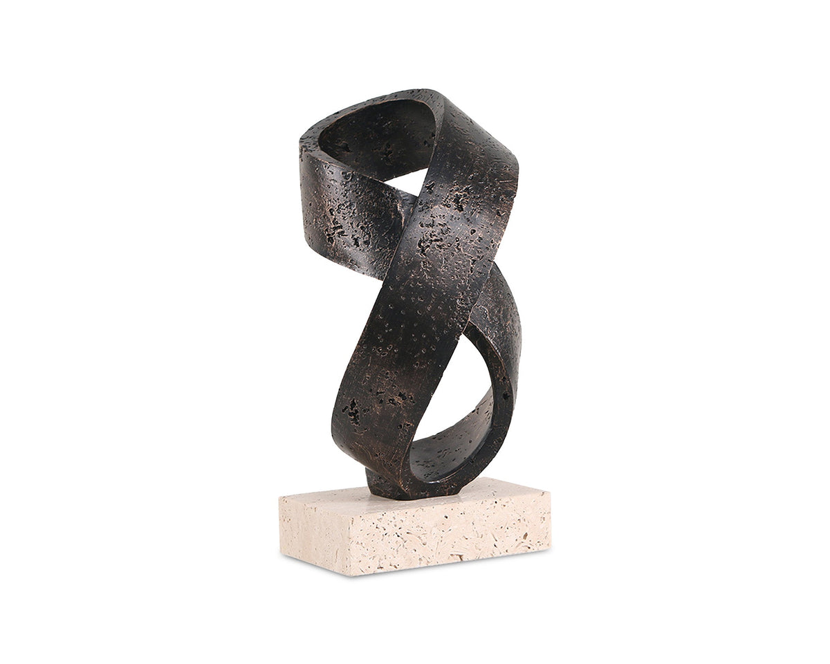 Infinity Twist Sculpture  -  Dark Bronze