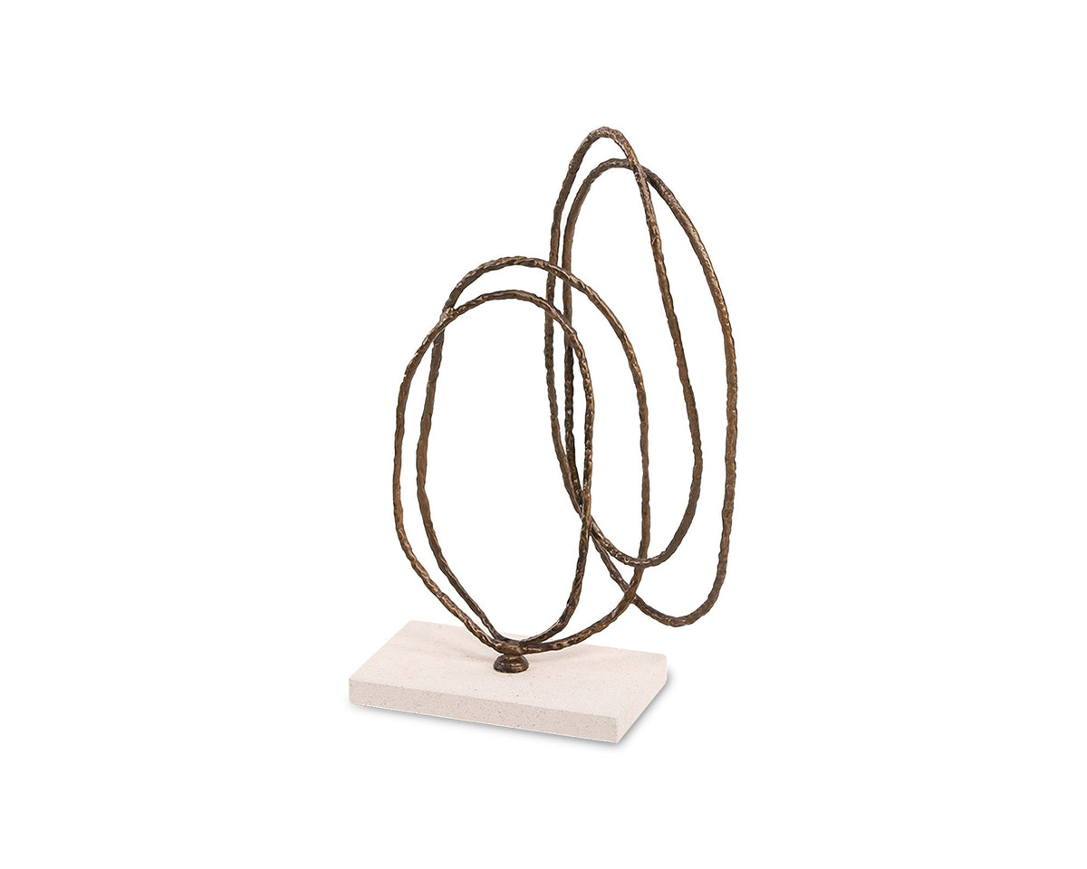 Kinetic Harmony Sculpture - Dark Bronze & Beige | Liang & Eimil