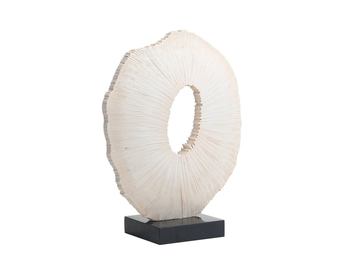 Worn by Time Sculpture  -  Beige & Black