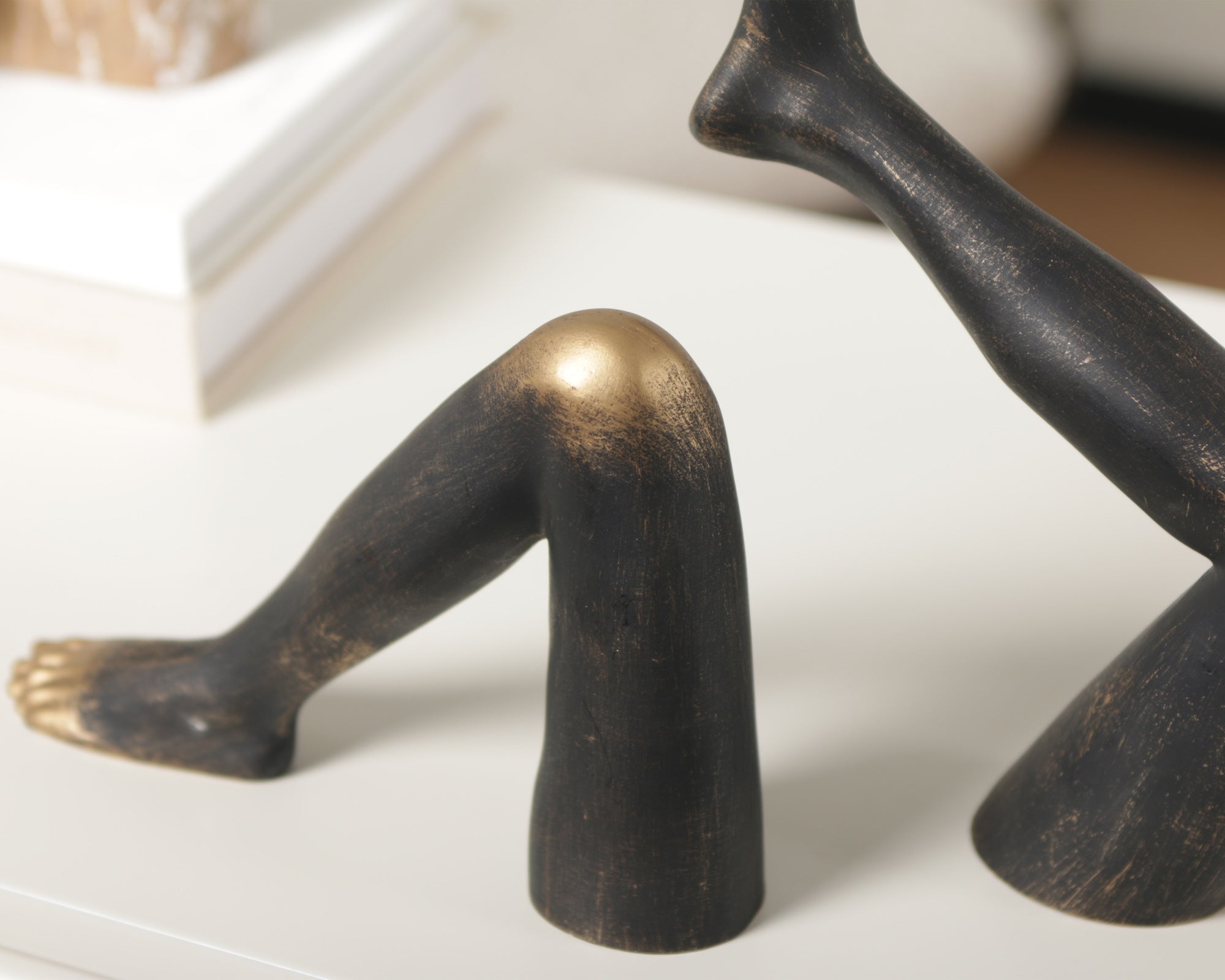 Azalea Sculpture - Dark Bronze/Antique Gold