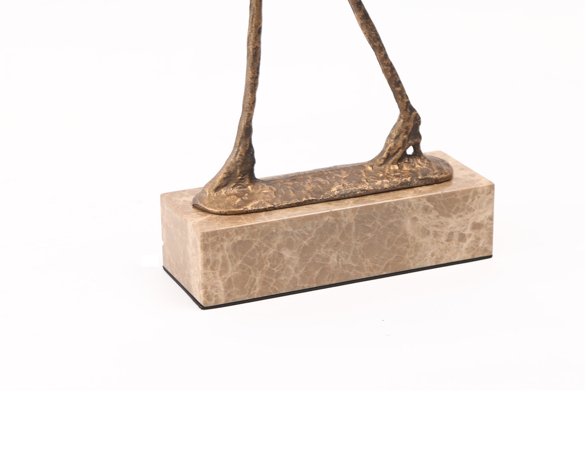 Stride Sculpture - Gold Bronze