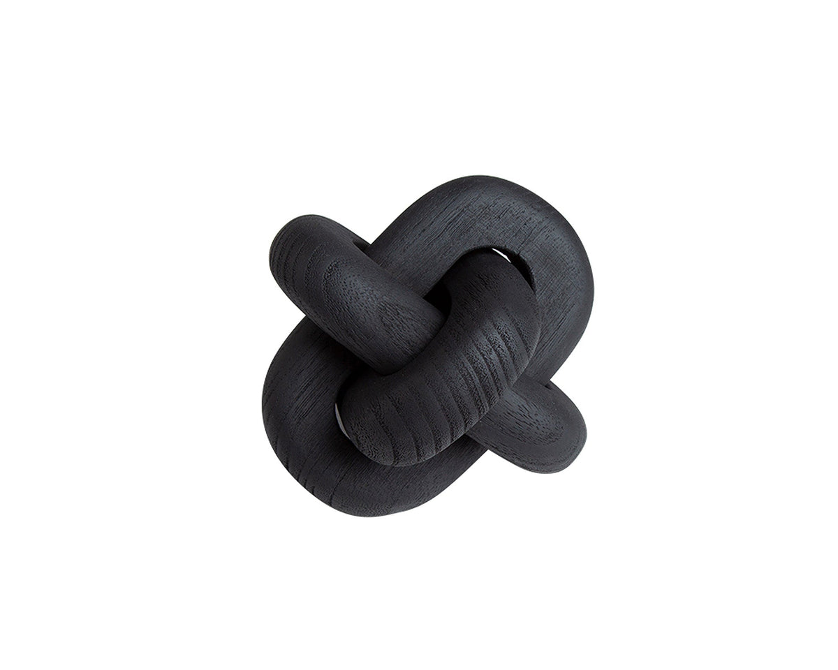 Buckle Wood Sculpture  -  Black