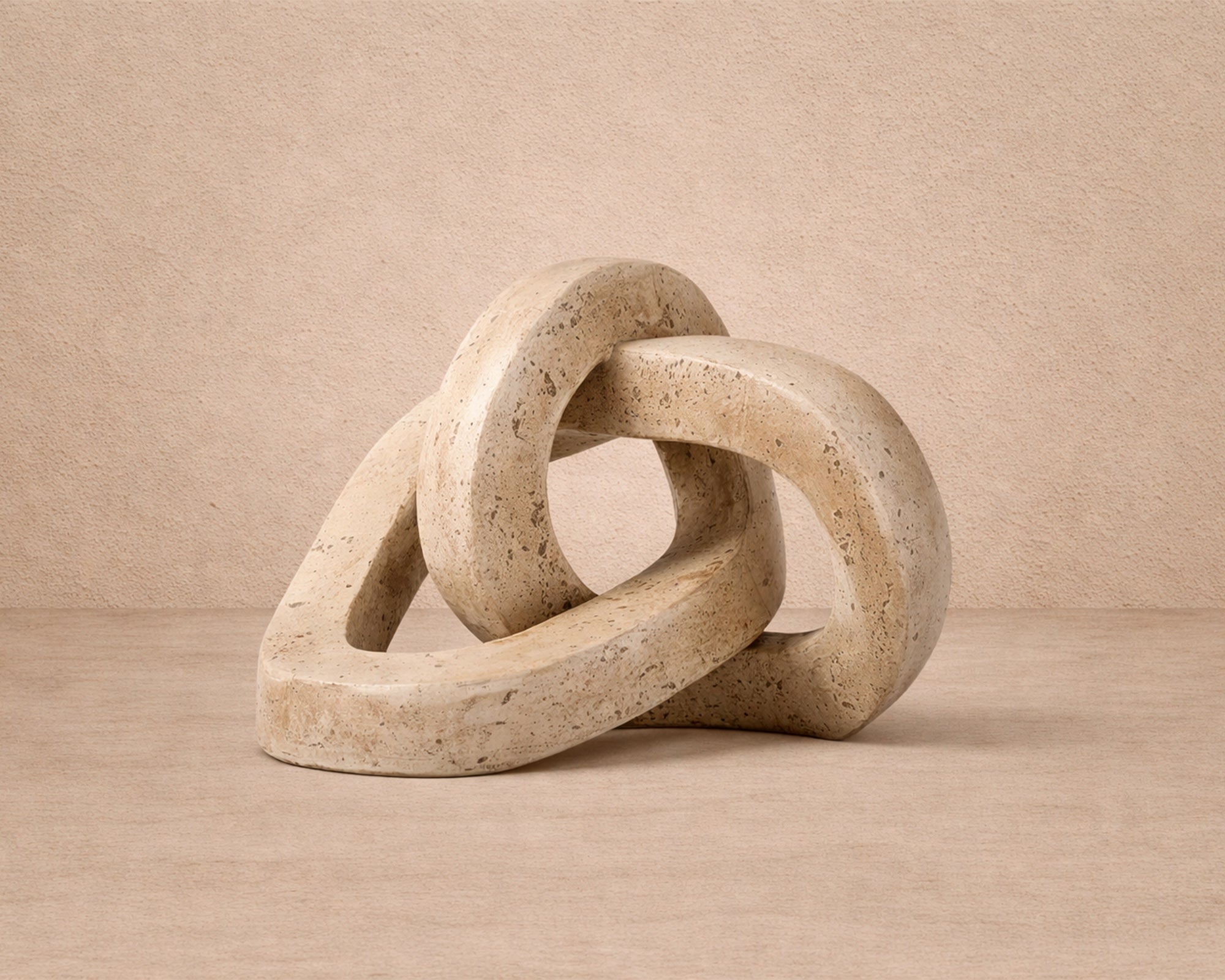 Avorio Sculpture - Beige Marble Effect