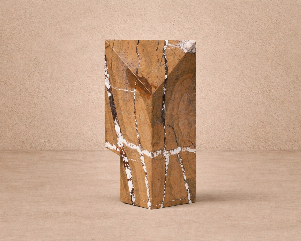 Doria Sculpture - Brown Earthy Marble