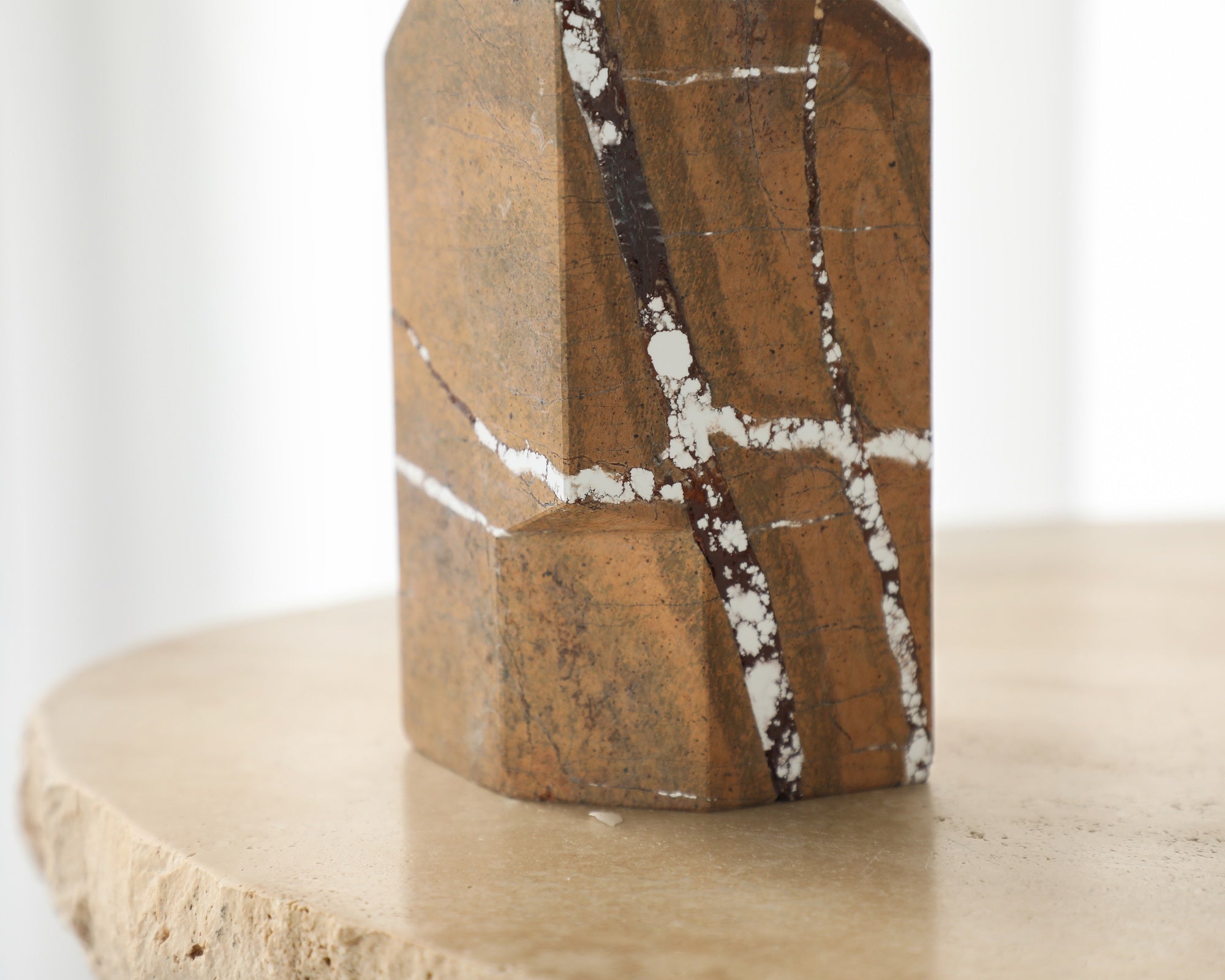 Doria Sculpture - Brown Earthy Marble