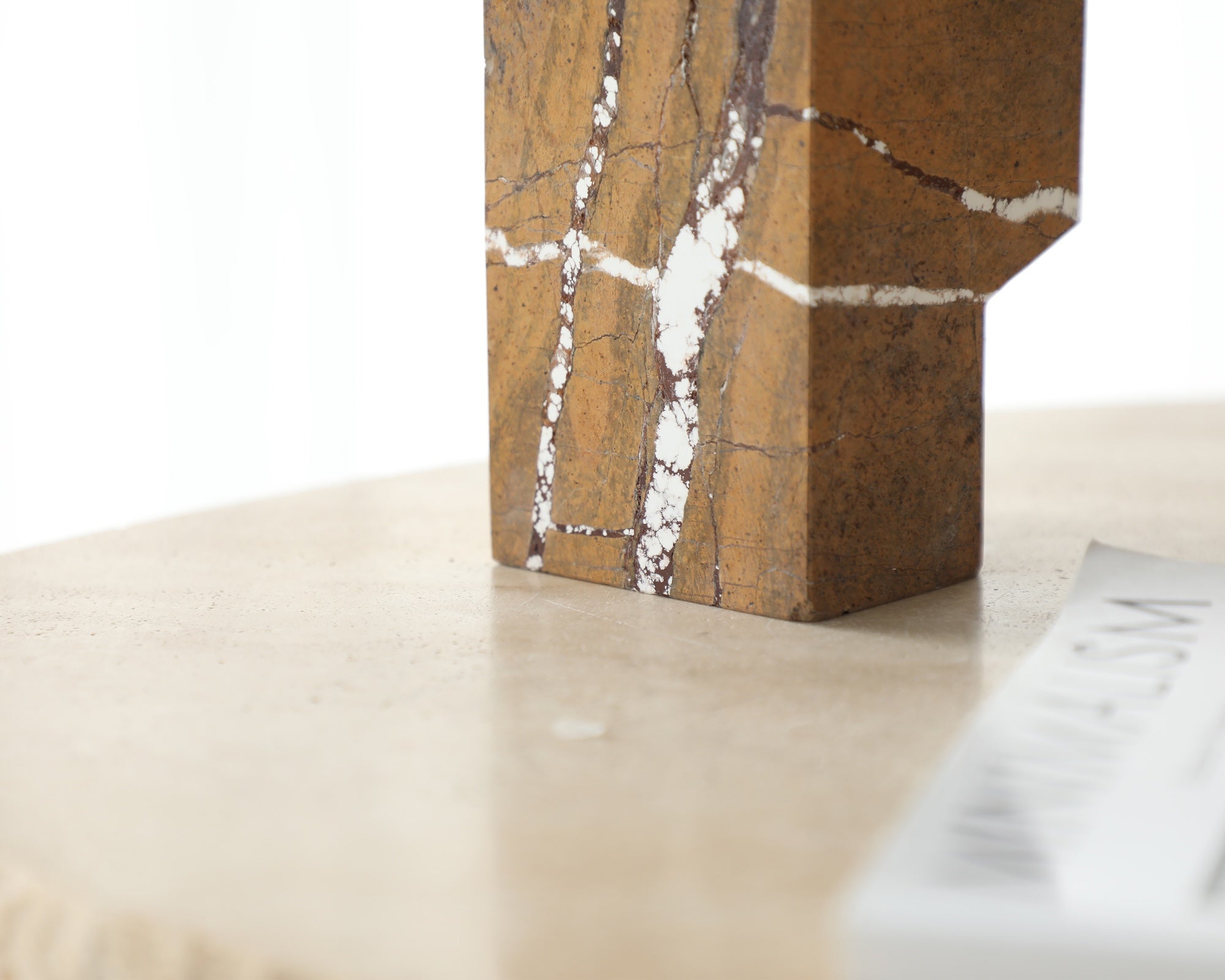 Doria Sculpture - Brown Earthy Marble