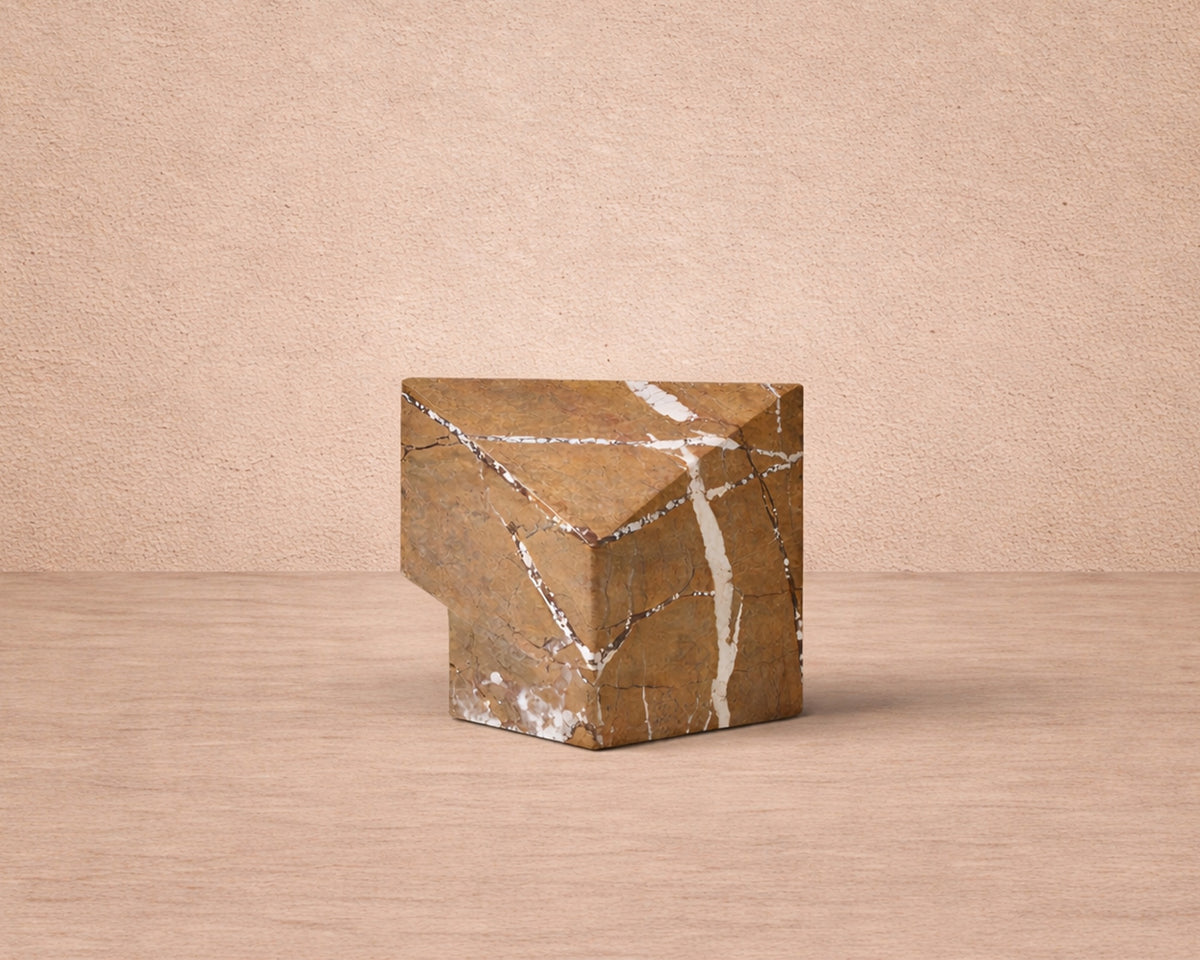 Dora Sculpture - Brown Earthy Marble