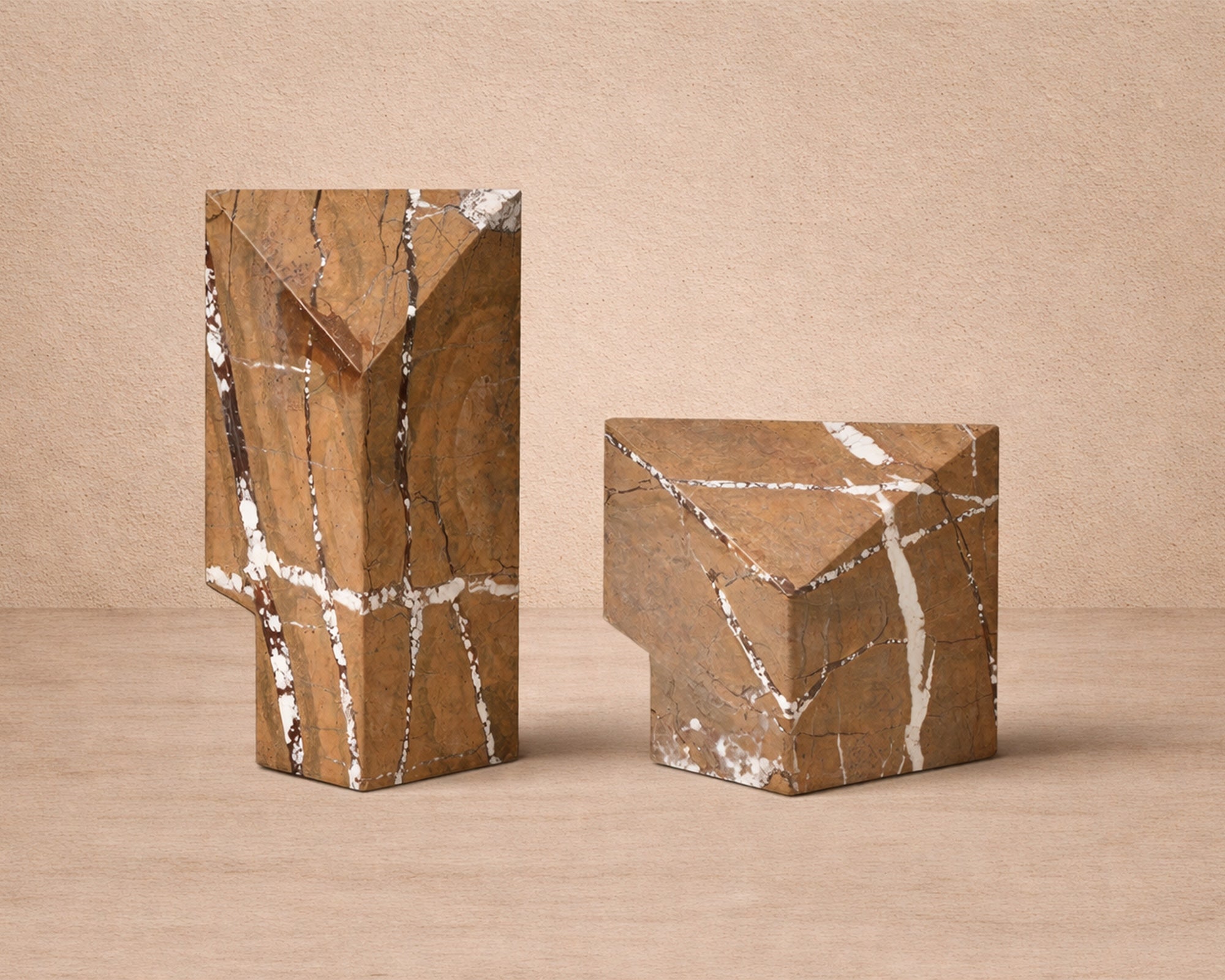 Dora Sculpture - Brown Earthy Marble