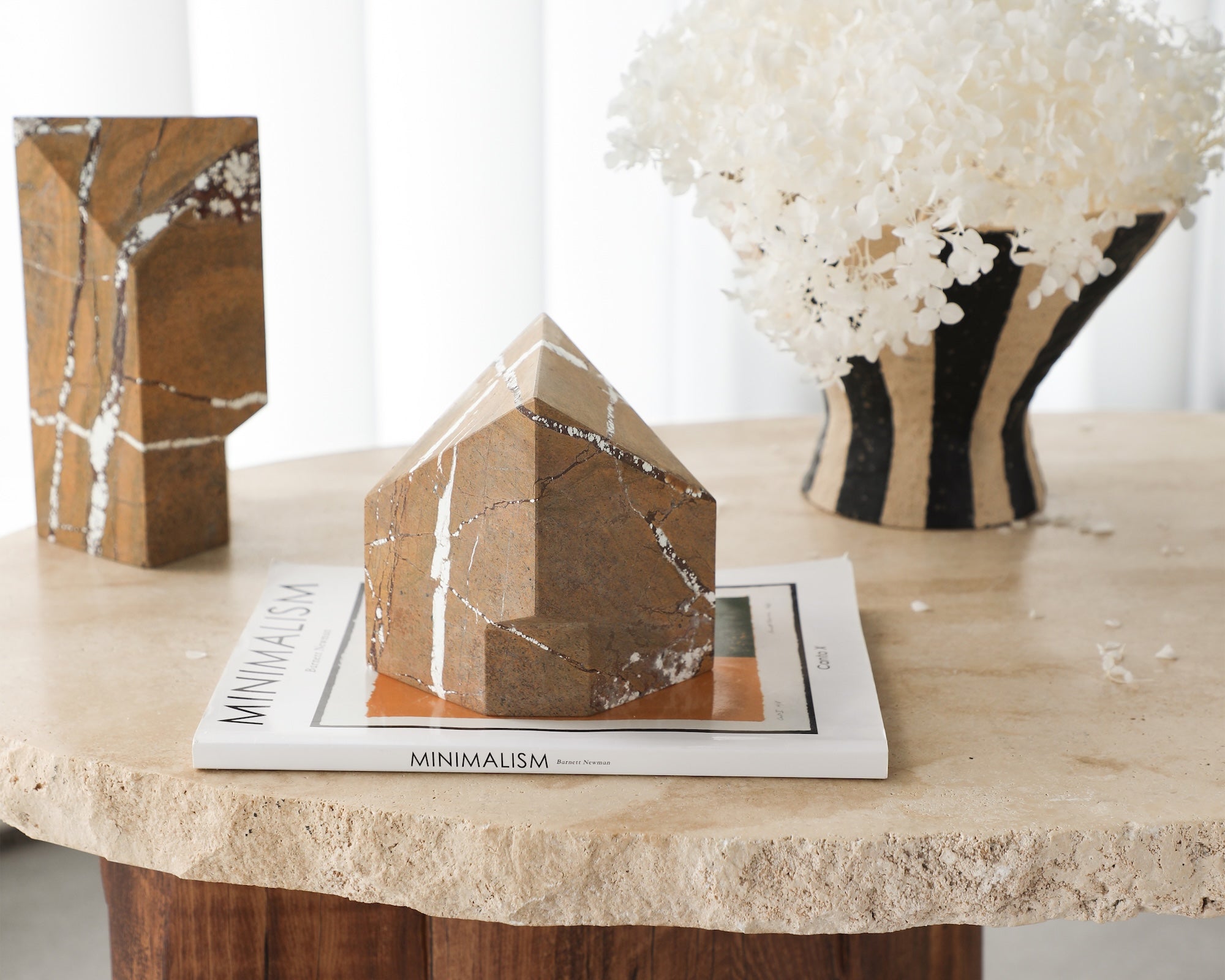 Dora Sculpture - Brown Earthy Marble