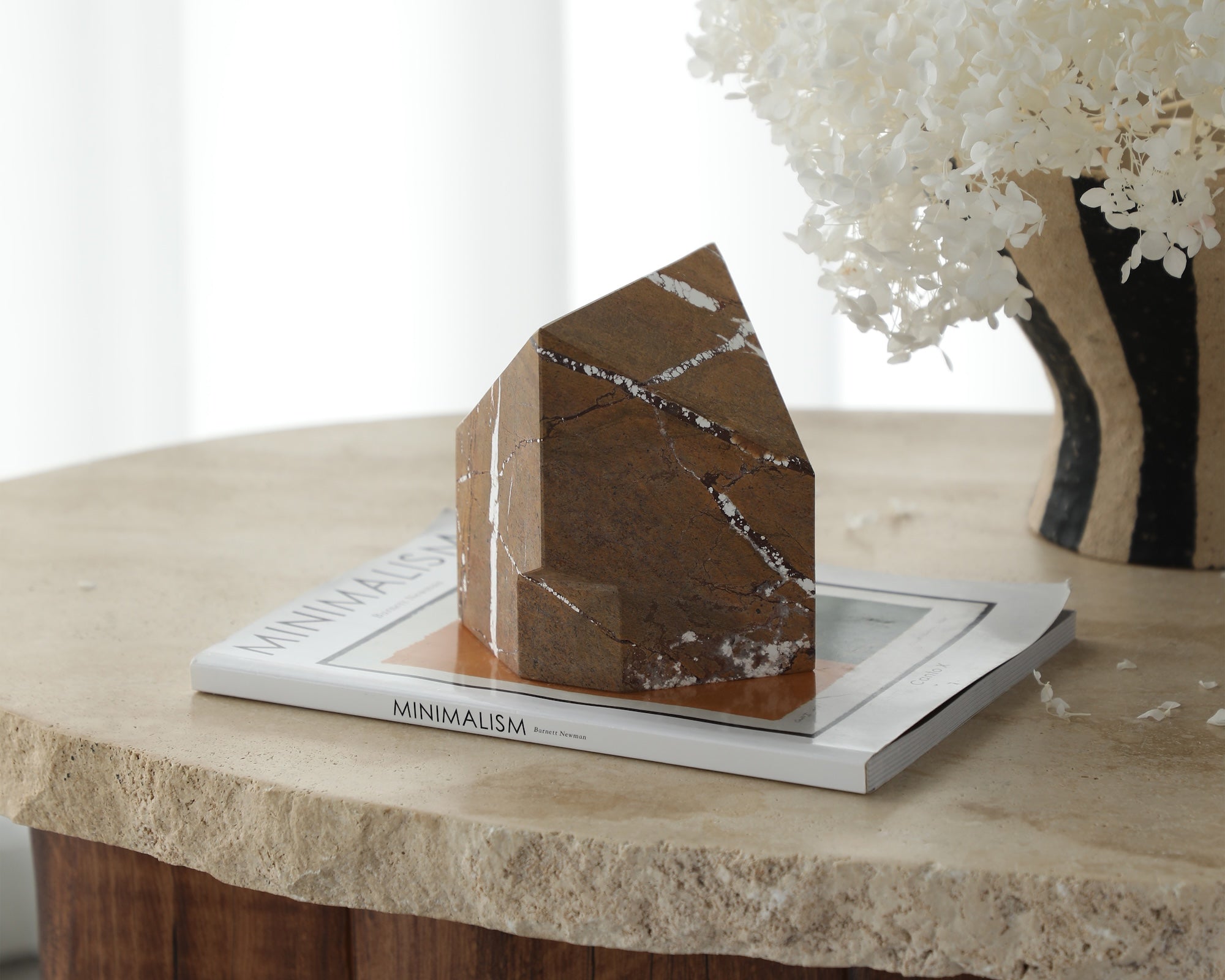 Dora Sculpture - Brown Earthy Marble