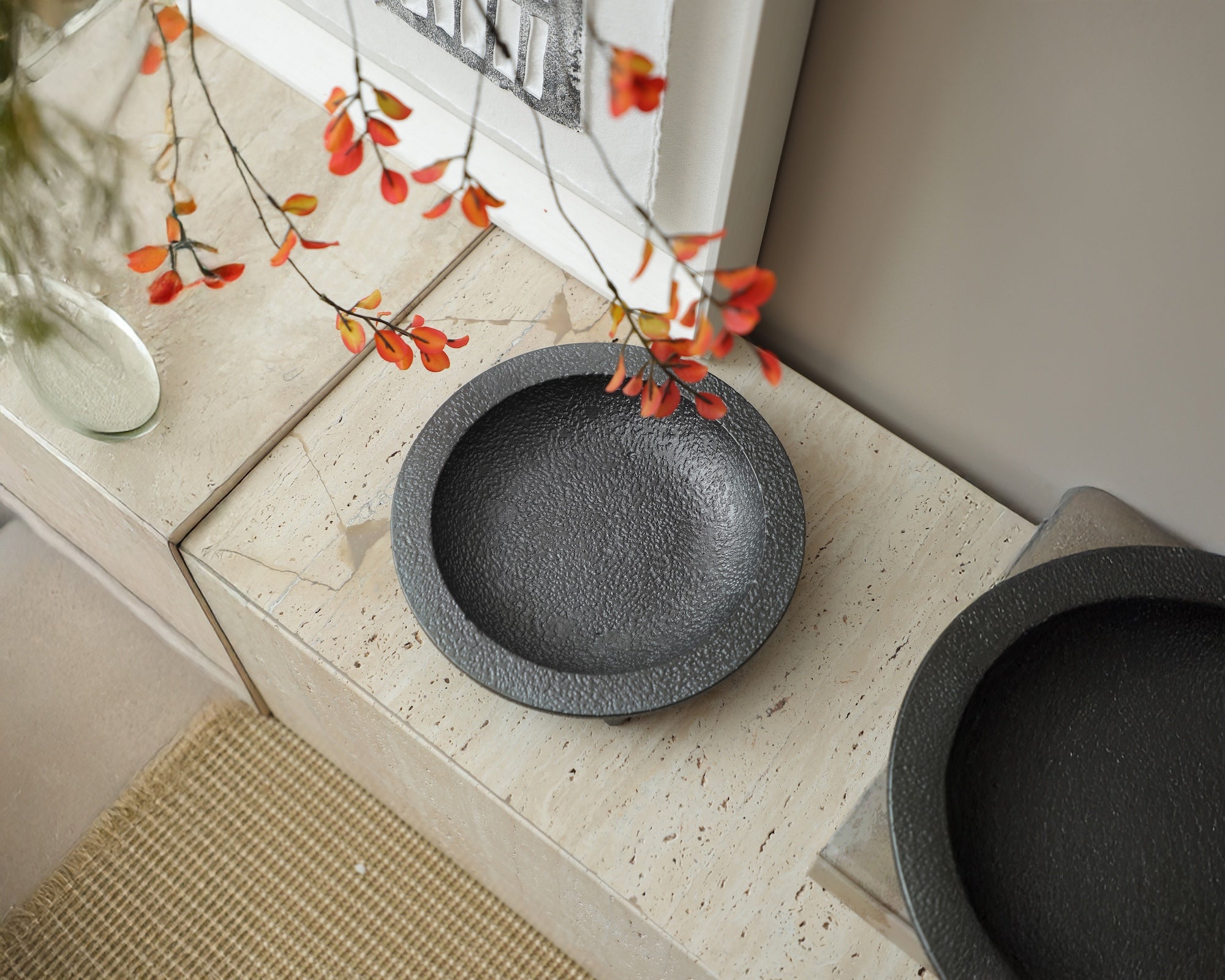 Siro Plate - Black Cement