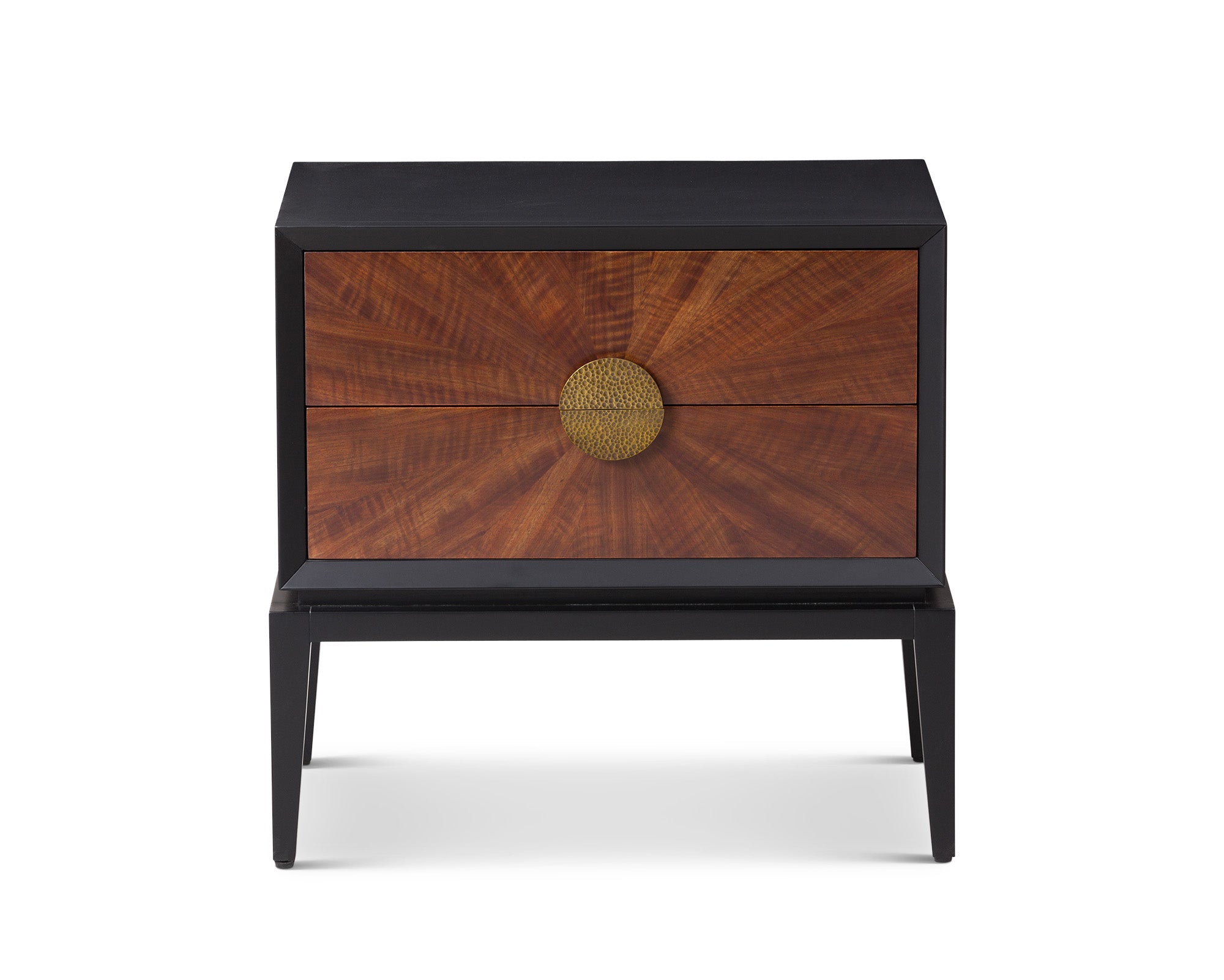 Beverly Bedside Table - Brown Wood
