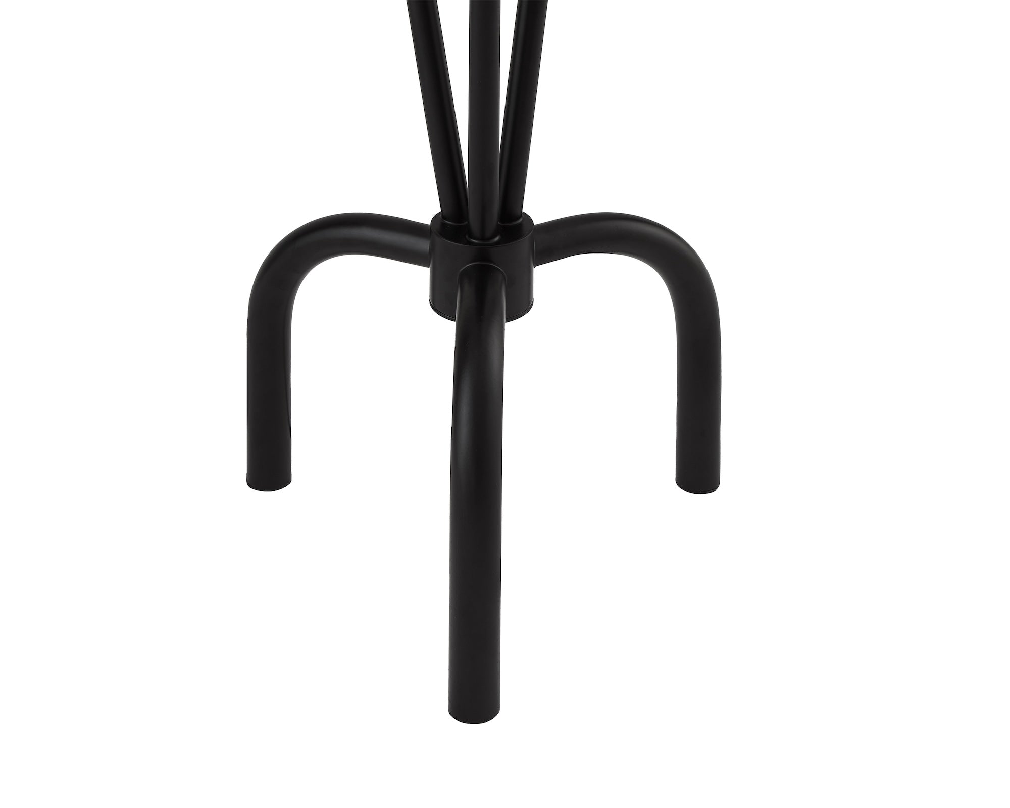 Trevi Floor Lamp - White Linen/Black Metal