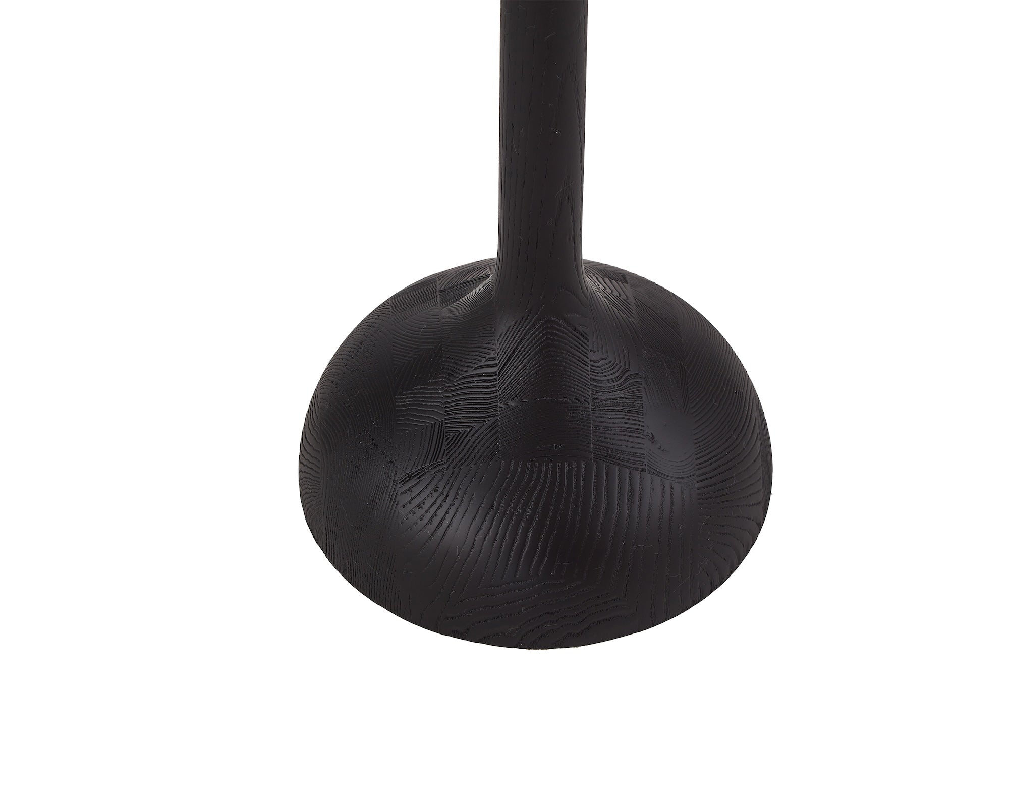 Conti Floor Lamp - White Linen/Black Ash