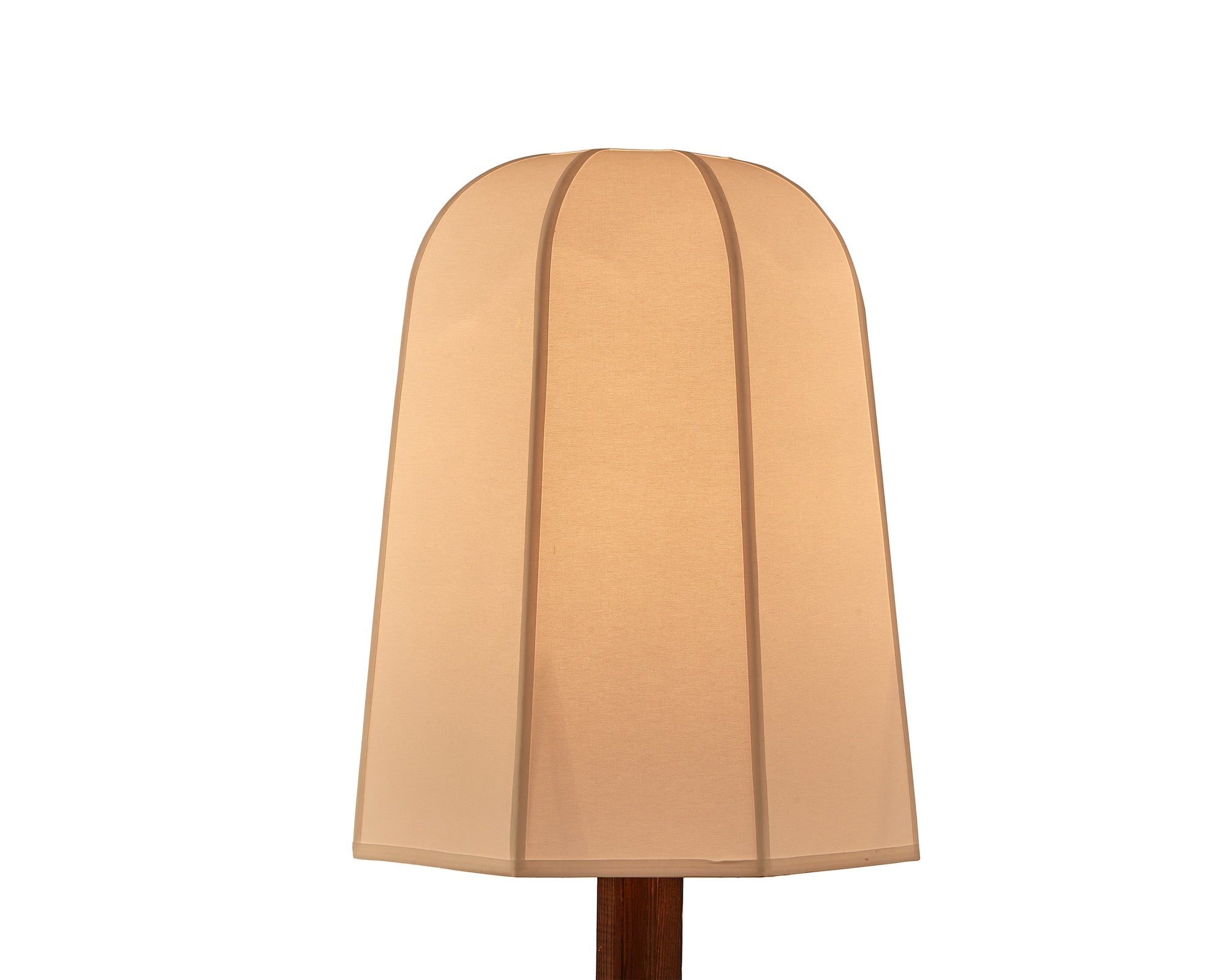 Axel Floor Lamp - Classic Brown Ash/White Linen