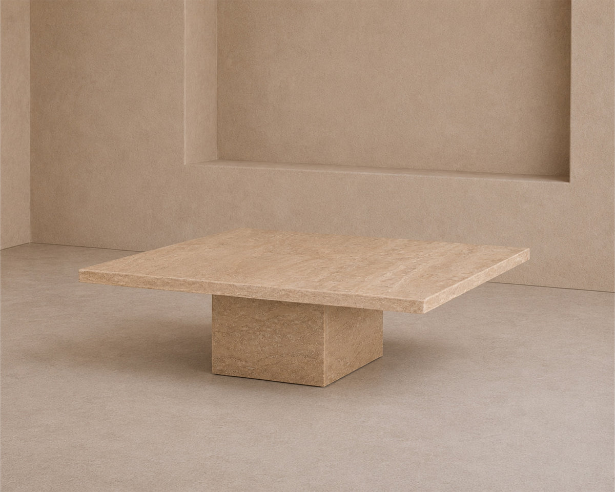 Onetti Coffee Table - Beige Travertine