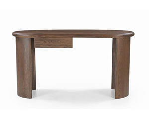 Lluna Desk - Brushed Mid Brown Oak