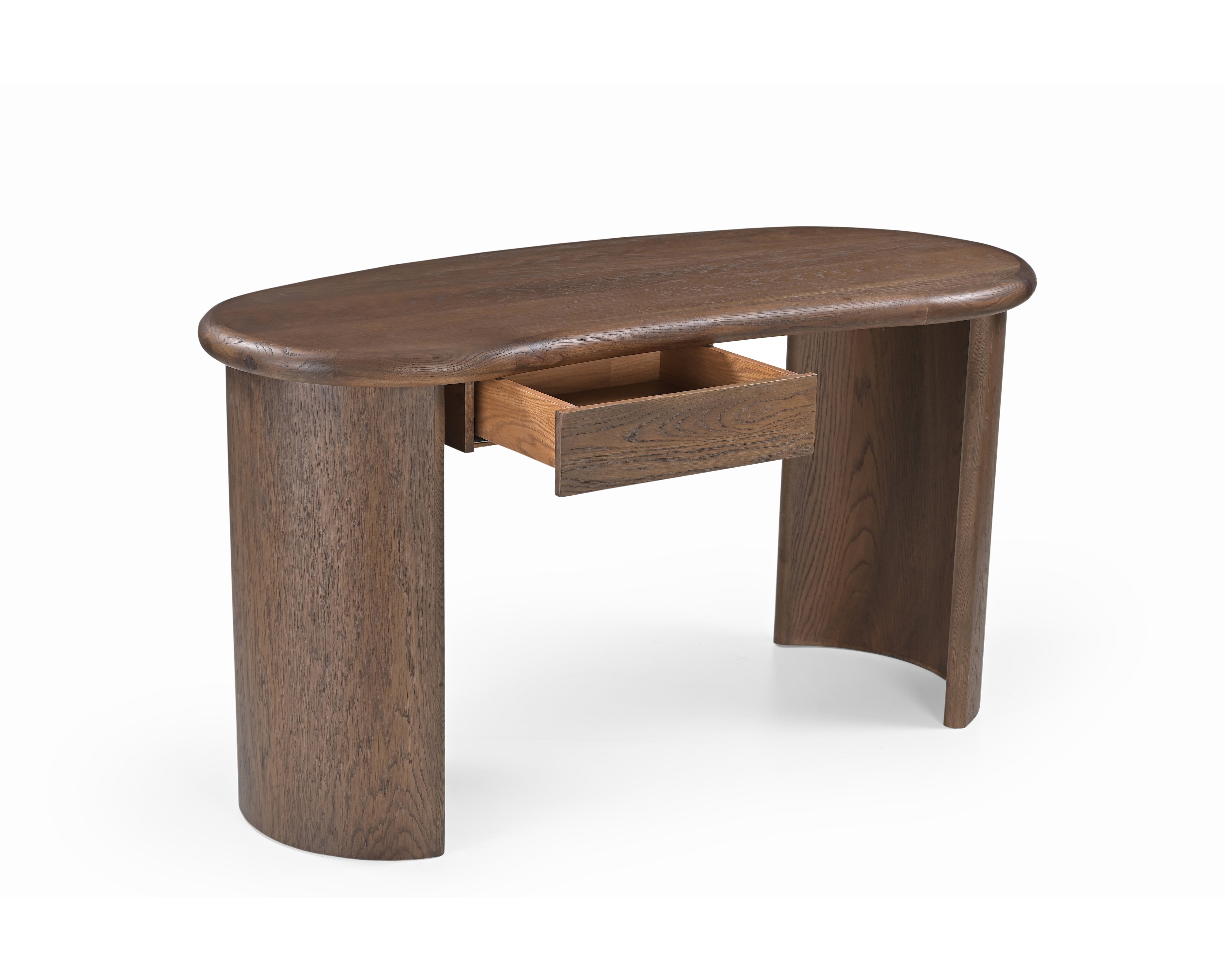 Lluna Desk - Brushed Mid-brown Oak