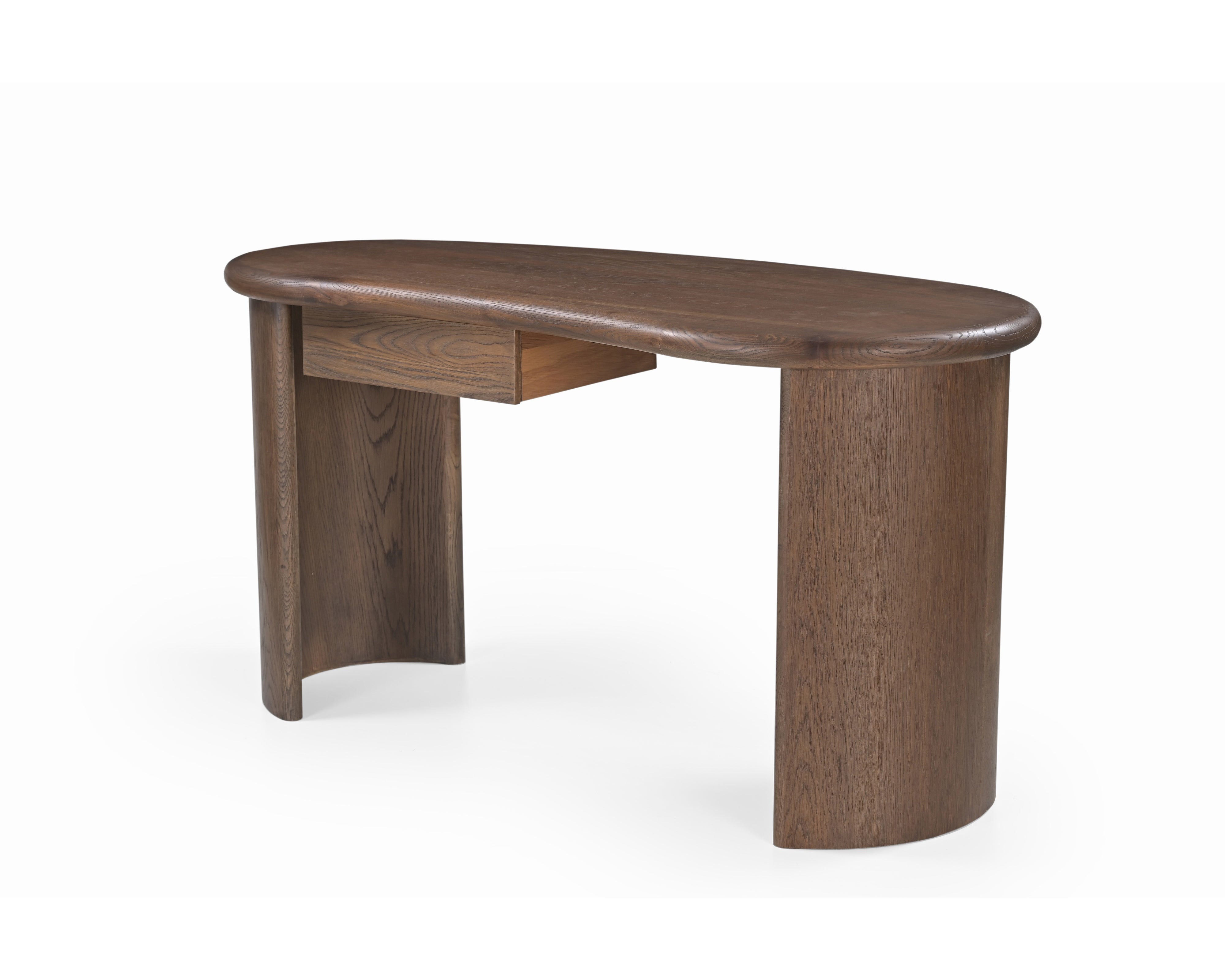 Lluna Desk - Brushed Mid-brown Oak